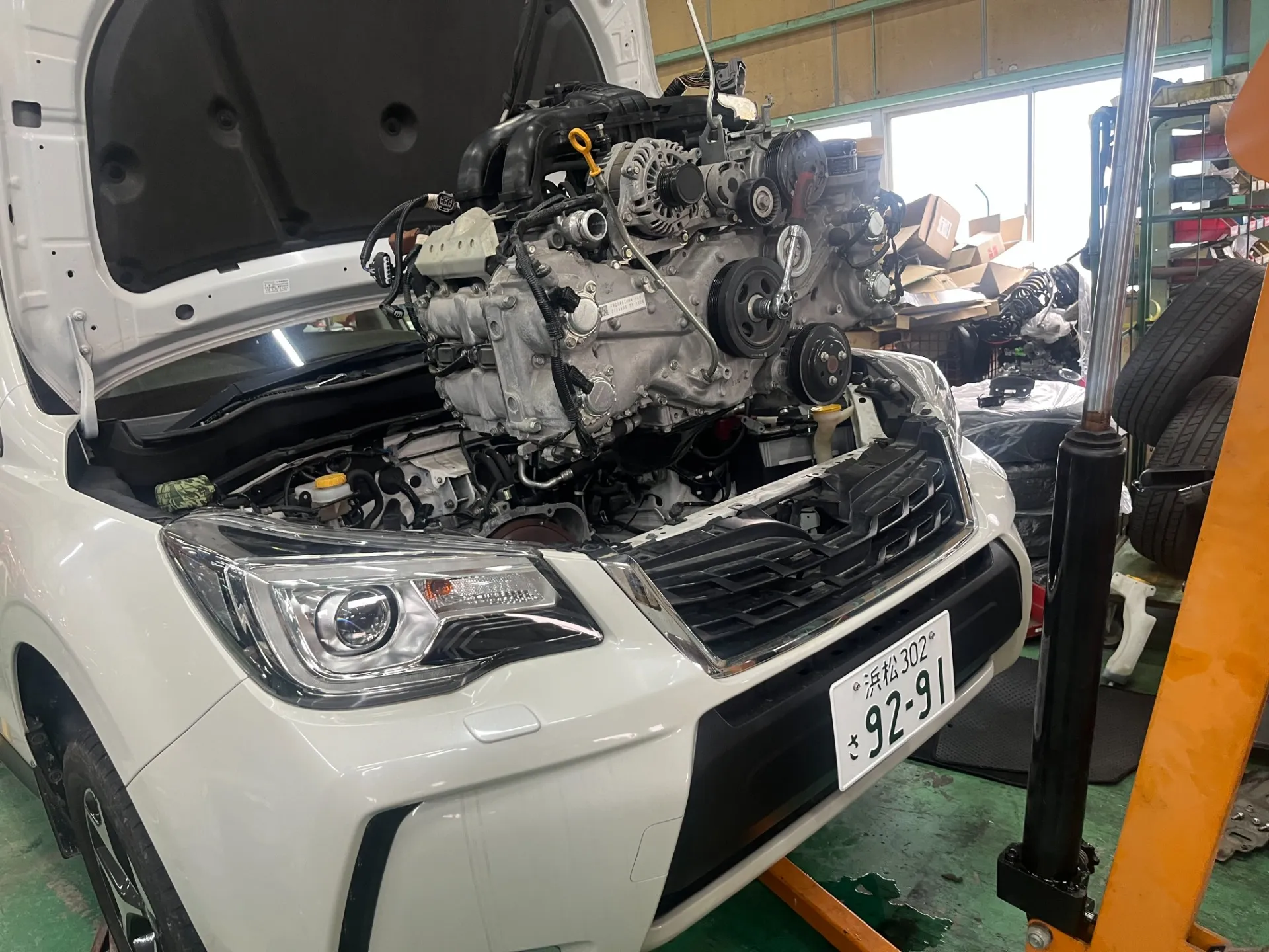 エンジンの載せ替え